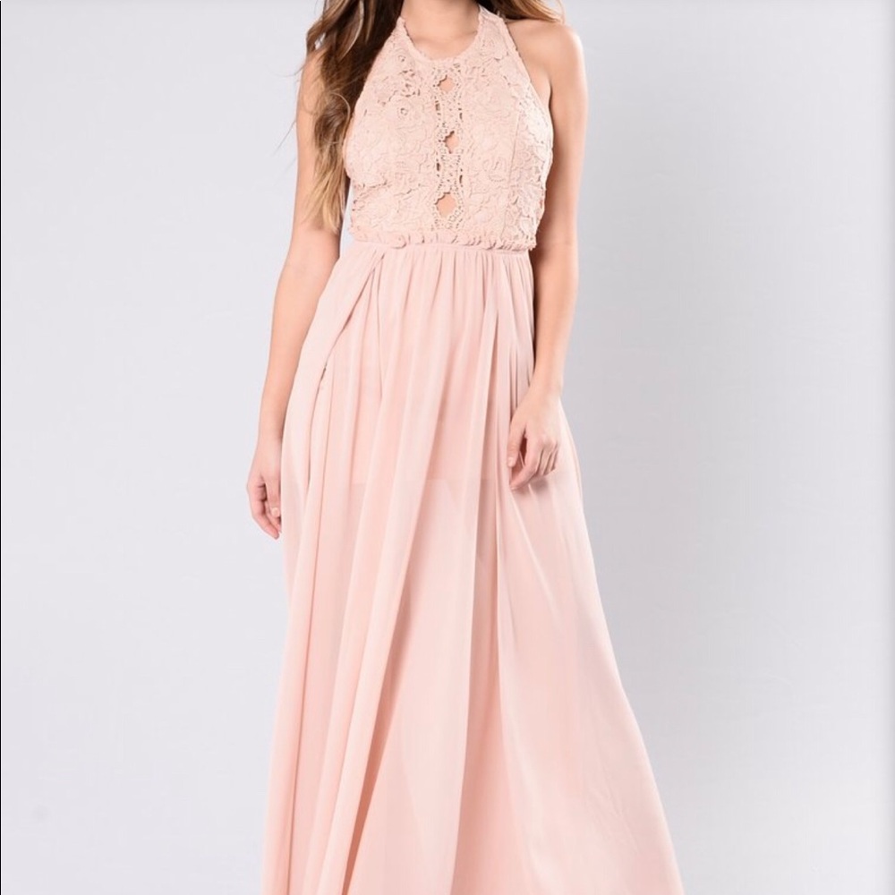 Crochet top maxi dress